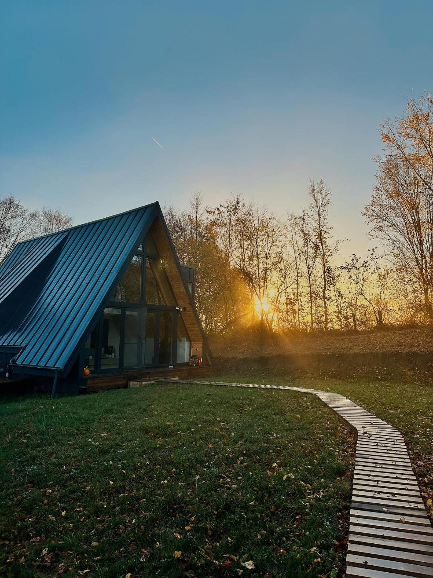 Cabana A-Frame Cricov 9 Hotel Valea Lunga-Ogrea Exterior foto